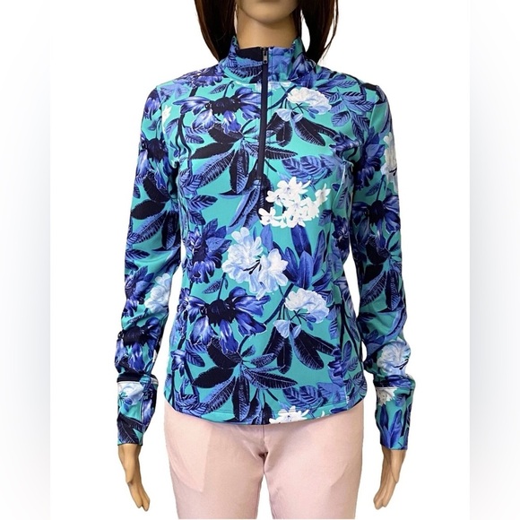 Tommy Bahama Tops - Tommy Bahama Womens Golf Tennis Paddle Long Sleeve 1/4 Zip Jacket Size XS - NWT